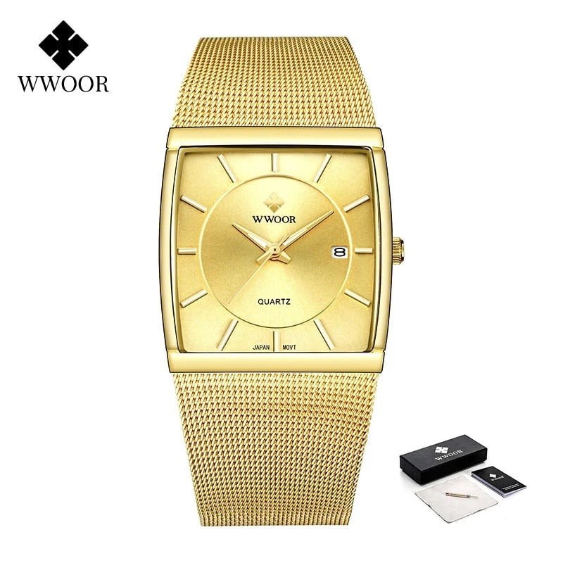 WWOOR Brand Luxury Gold