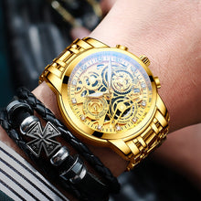 Carregar imagem no visualizador da galeria, Relógio NEKTOM Top Brand Luxury Gold
