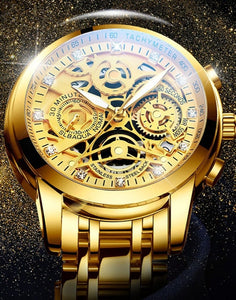 Relógio NEKTOM Top Brand Luxury Gold