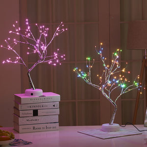 Árvore decorativa luzes de led