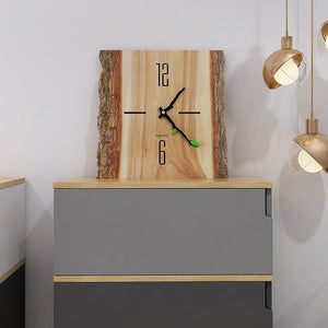 Relógio de parede de madeira nórdica